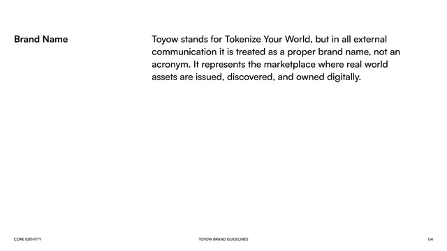 Toyow Brand Name