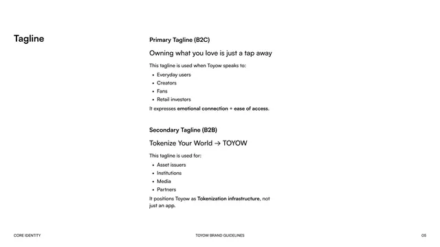 Toyow Tagline - B2C and B2B