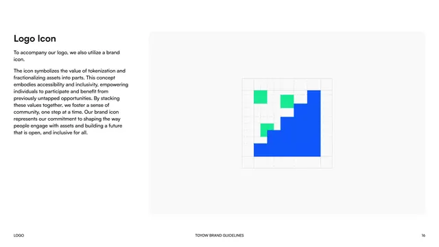 Toyow logo icon and construction grid
