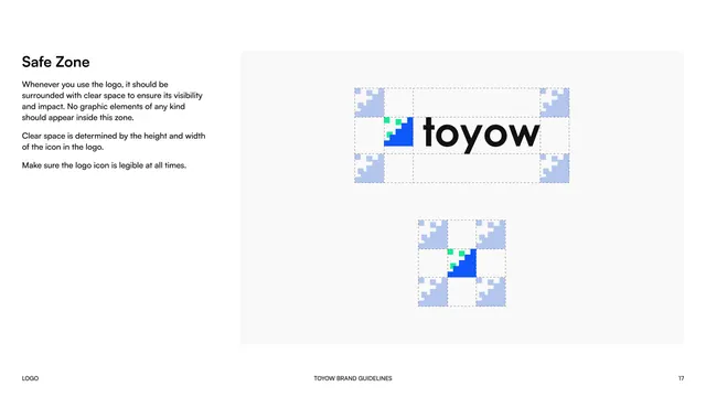 Toyow logo safe zone / clear space