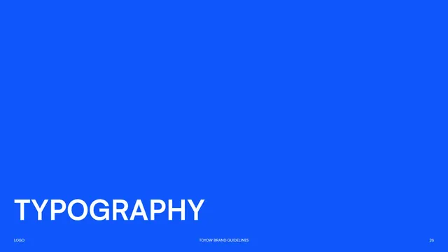 Toyow Typography section divider