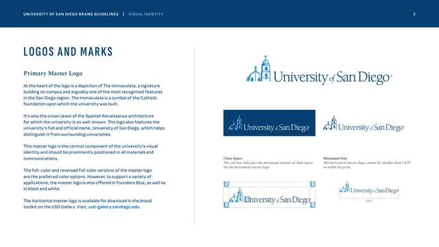 Primary master logo, clear space and minimum size, corporate-clean, minimal, light