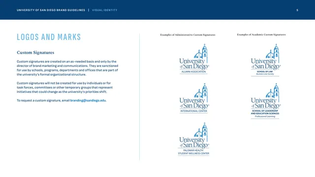 Custom signatures for departments and programs, corporate-clean, minimal, light