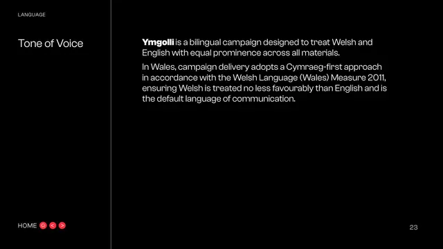 Tone of Voice, bilingual approach