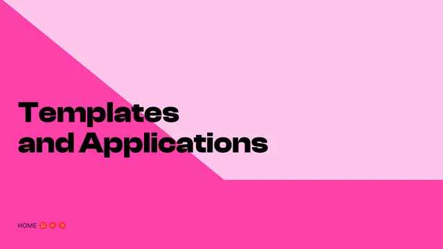 Templates and Applications section divider
