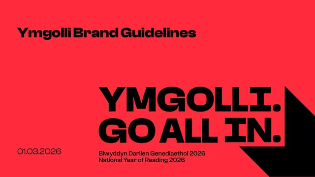 Ymgolli Brand Guidelines (Go All In, Wales), minimal, swiss, vibrant