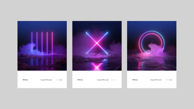 Neon Abstract Brand Identity