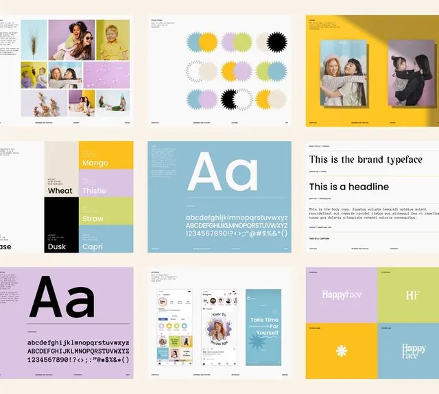 HappyFace Presentation, minimal, editorial, light