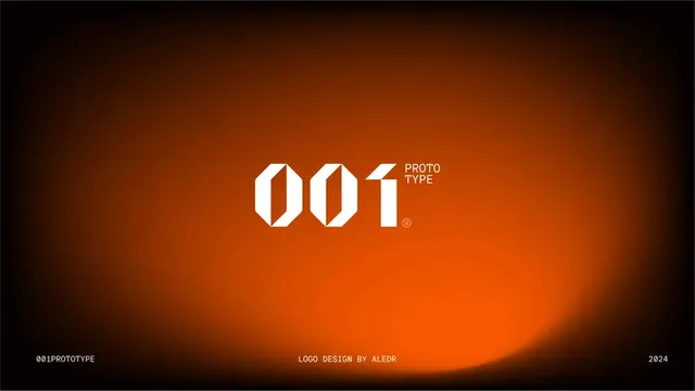 001Prototype logo, geometric, minimal, light