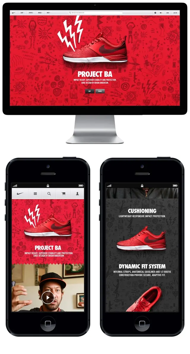 Red Sneaker Brand Identity