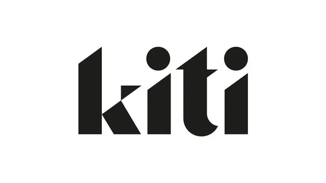 kiti geometric stencil wordmark, minimal, geometric, monochrome