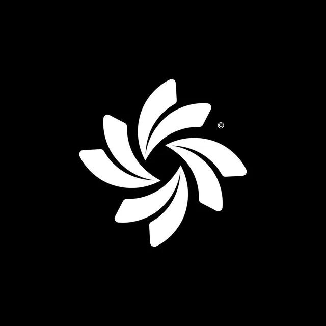 Minimal monochrome logo, minimal, monochrome, dark
