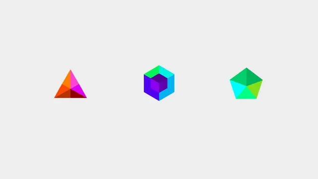 Geometric Gradient Logo Variations