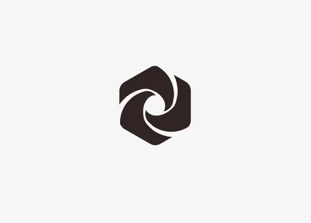 Minimal geometric logo, minimal, geometric, dark