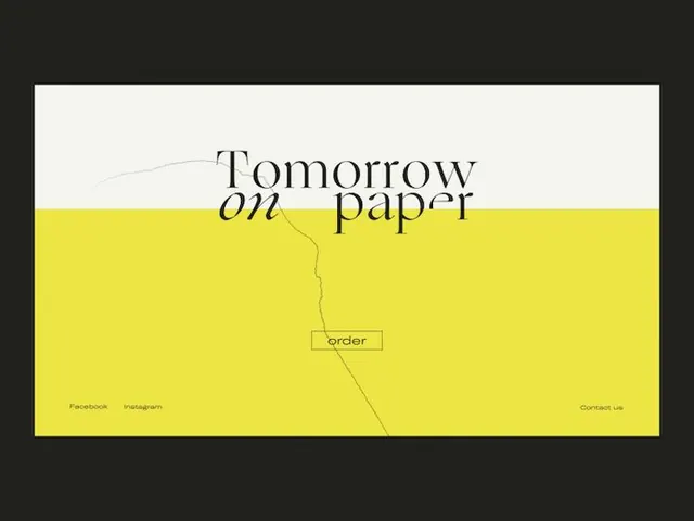 Tomorrow on paper split serif hero, minimal, editorial, light