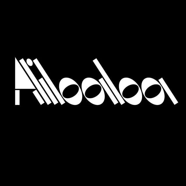 Monochrome abstract geometric logo, geometric, minimalist, monochrome