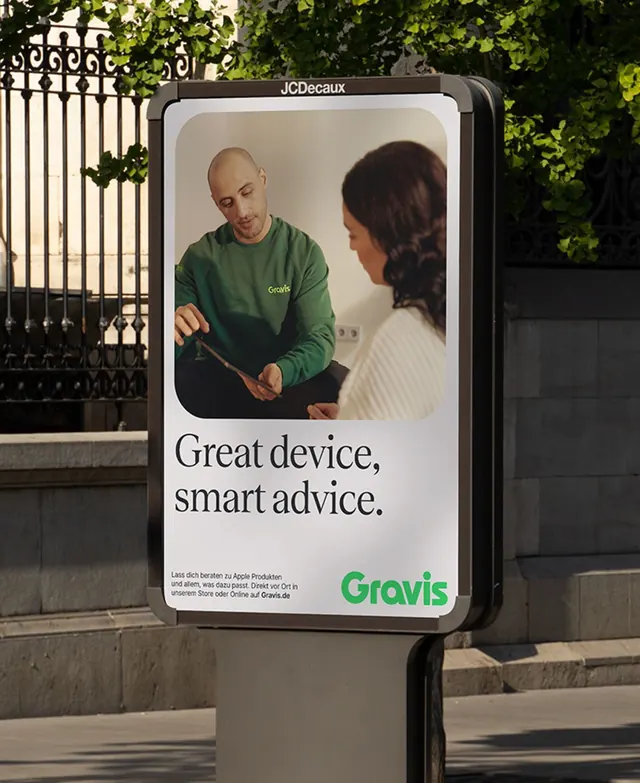 Gravis street poster, Great device smart advice, minimal, editorial, light