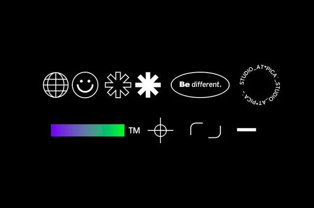 Minimal dark-mode identity system, minimal, dark-mode, dark