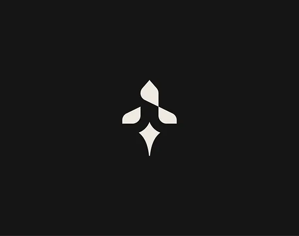 Minimal swiss logo, minimal, swiss, dark