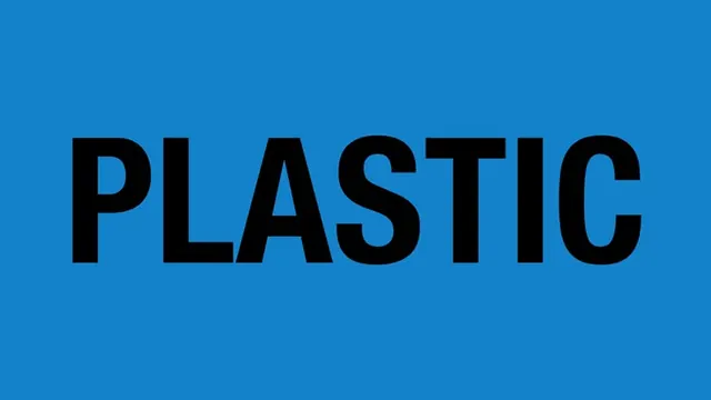 PLASTIC black-on-blue type poster, minimal, swiss, cool