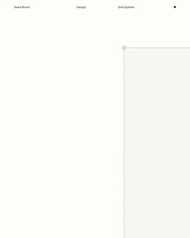 Seed Brand to grid system line diagram, minimal, geometric, light