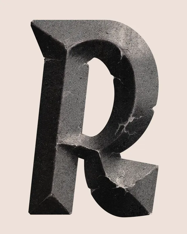 Editorial brutalist type specimen, editorial, brutalist, dark