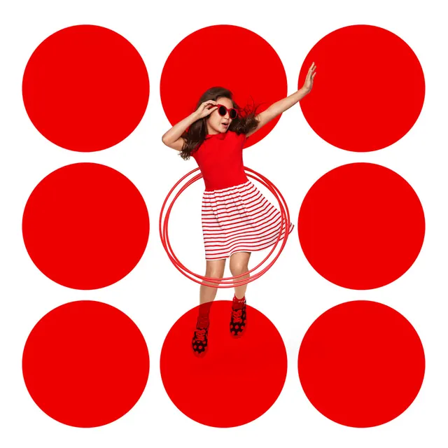 Target rebranding concept with geometric circles, geometric, playful, light