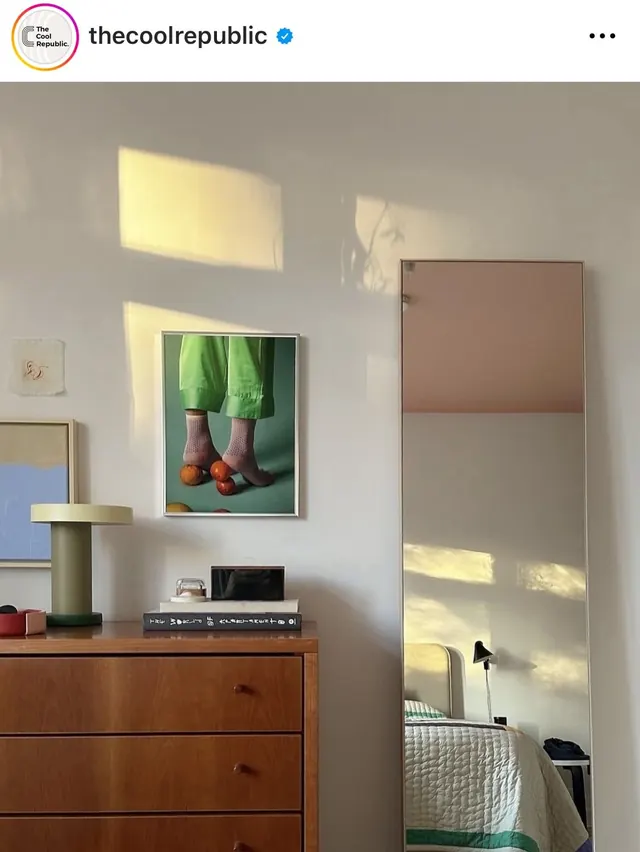The Cool Republic sunlit interior Instagram post, editorial, minimal, warm