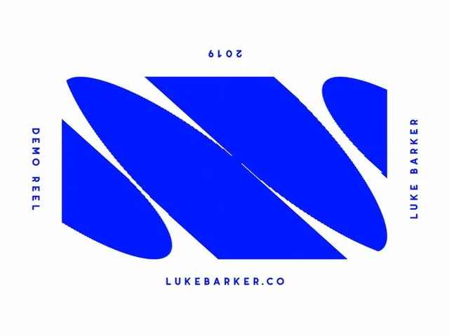 Luke Barker demo-reel title card, minimal, abstract, light