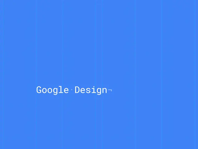 Google Design Wordmark, minimal, geometric, vibrant