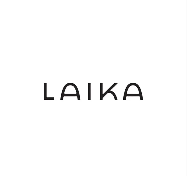 LAIKA rounded all-caps wordmark, minimal, geometric, monochrome