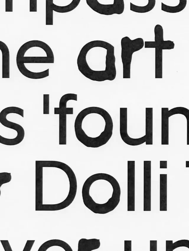 Ink-bled rounded sans type crop, minimal, monochrome, light