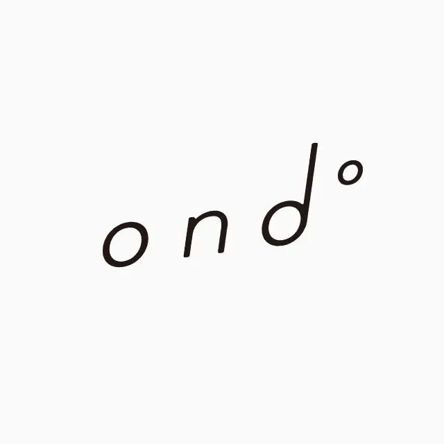 ondo' hand-drawn monoline wordmark, minimal, organic, light