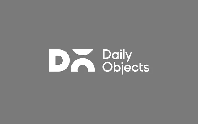 DailyObjects DO geometric logo lockup, minimal, geometric, light
