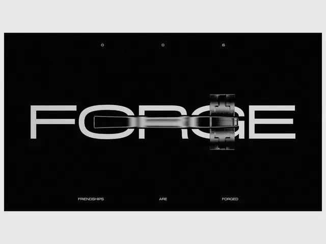 FORCE Wordmark Design, minimal, technical, dark