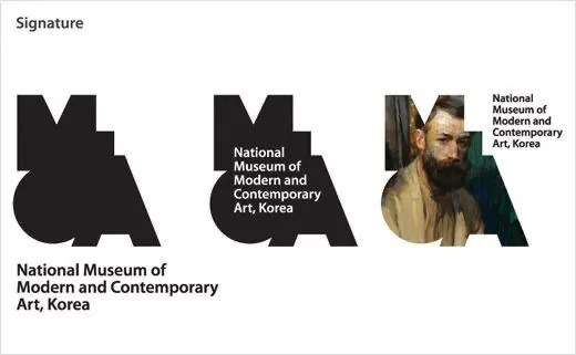 Museum monogram logo lockup sheet, minimal, monochrome, light