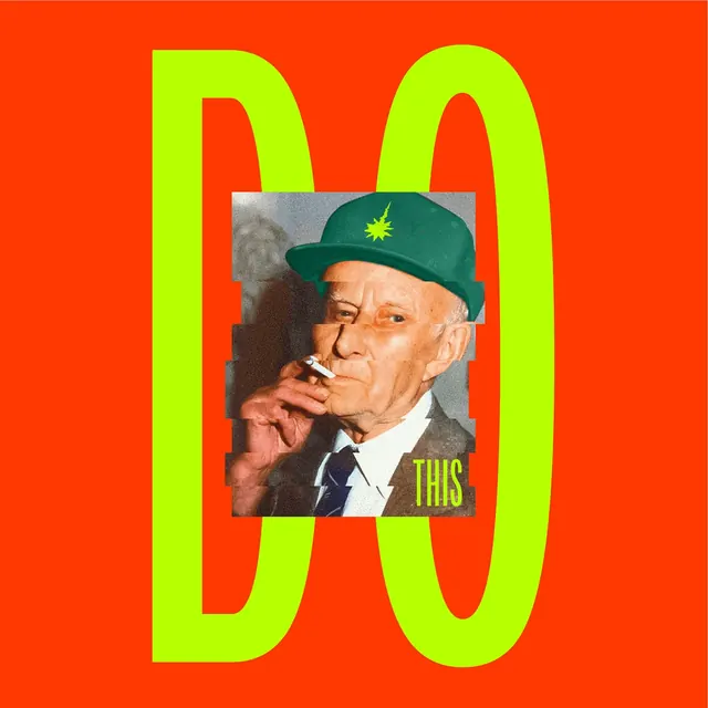 DO THIS pop-art portrait poster, editorial, retro, vibrant