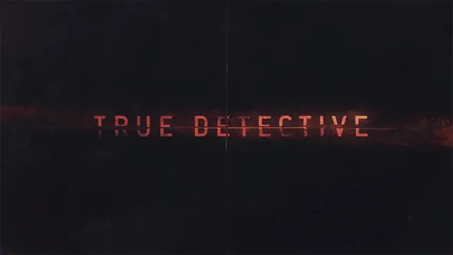 True Detective Title Treatment, minimal, dark-mode, dark