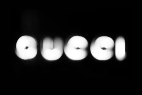 Blurred Wordmark, minimal, abstract, high-contrast