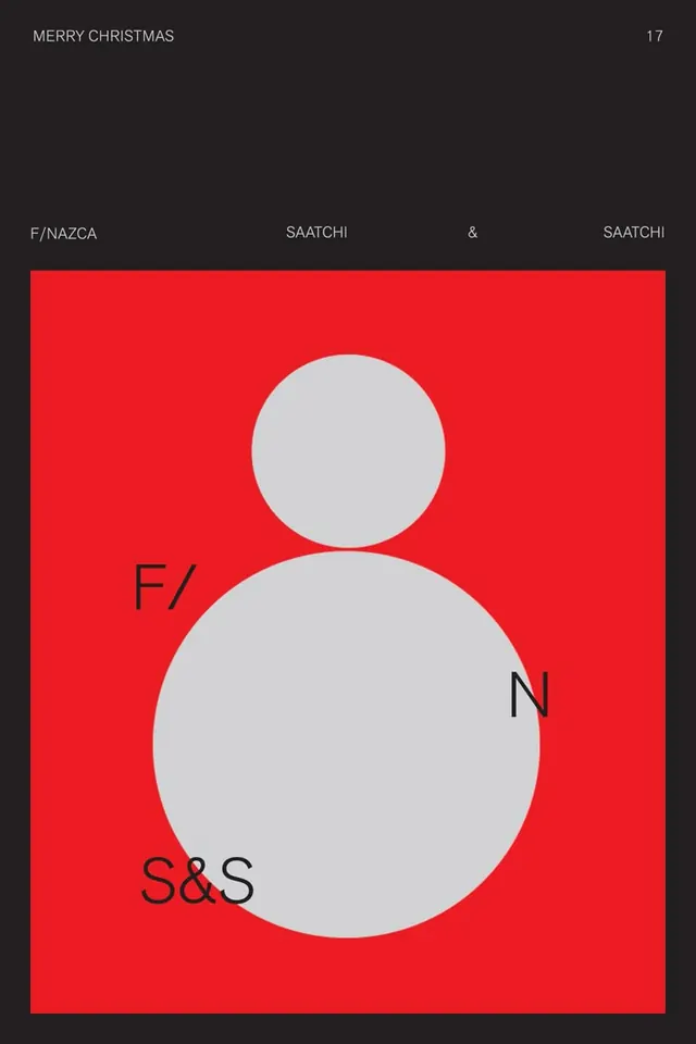 Minimal snowman Christmas poster, minimal, swiss, dark