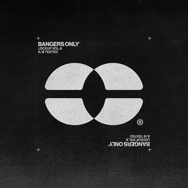 Bangers Only interlocking-circle logo lockup, minimal, geometric, dark