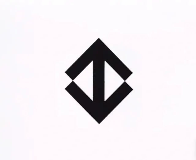 Geometric Diamond Logo, minimal, geometric, monochrome