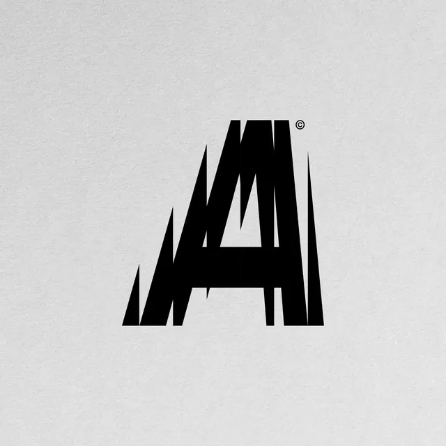 Abstract Geometric Lettermark, minimal, geometric, monochrome