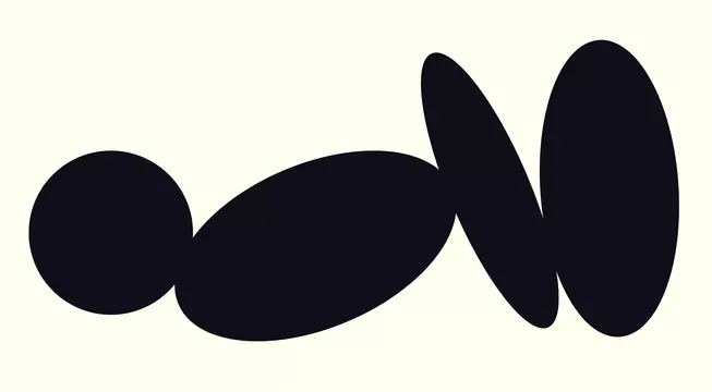 Abstract organic shape logo, minimal, abstract, dark