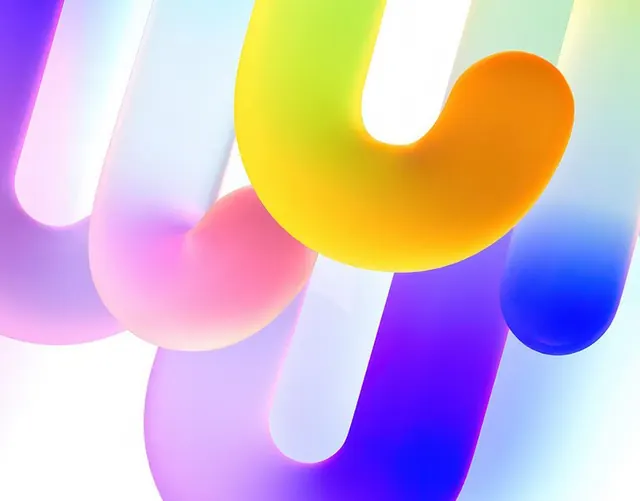 Fluid gradient abstract composition, gradient-heavy, abstract, vibrant