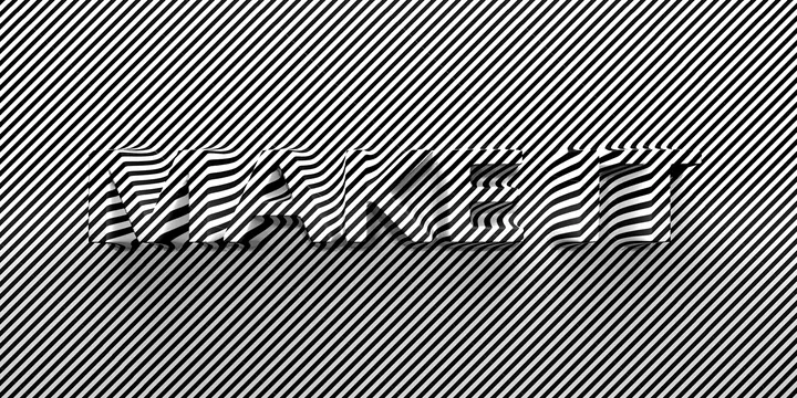 MAKE IT Wordmark, brutalist, monochrome, monochrome