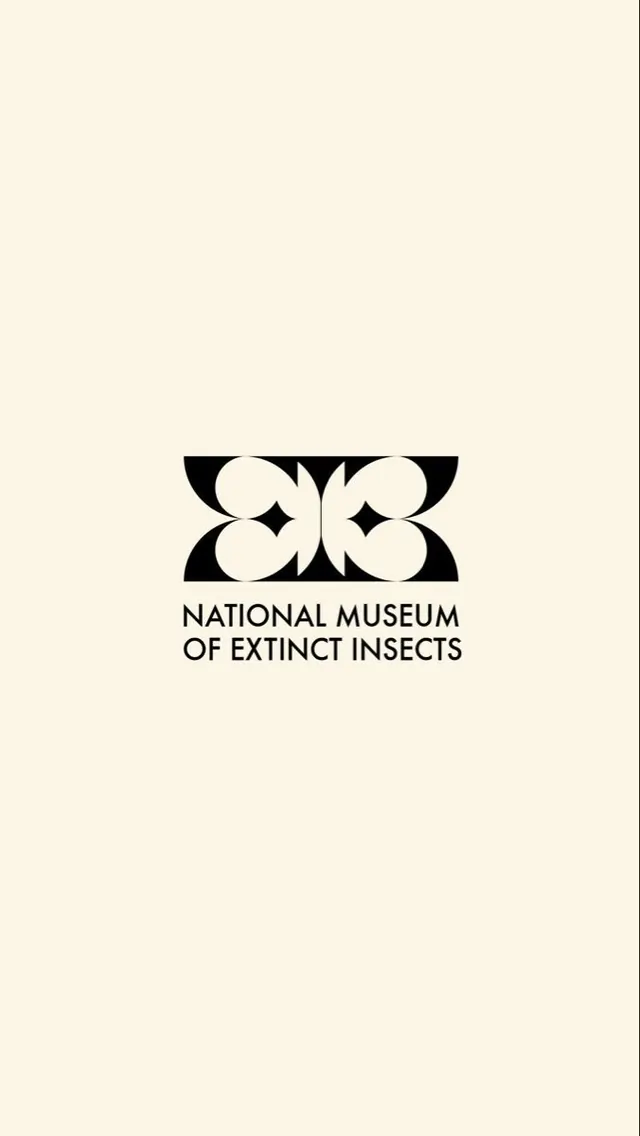 National Museum of Extinct Insects geometric mark, minimal, monochrome, light