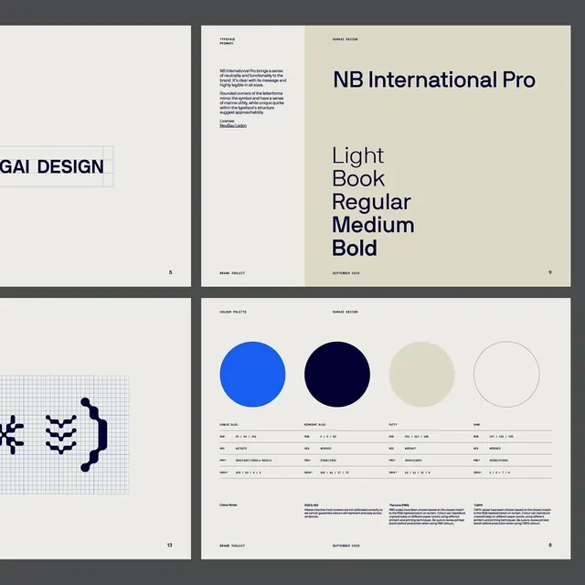 NB International Pro typeface brand specification, minimal, editorial, light