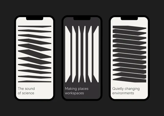 Abstract Line Art Identity System, minimal, swiss, monochrome