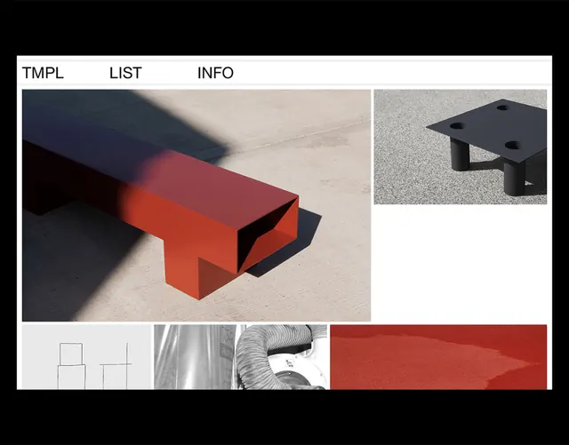 Design system guidelines with modular logo, geometric, technical, high-contrast